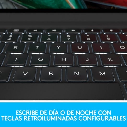 Logitech Slim Folio Pro Funda con Teclado Retroiluminado para iPad Pro 11" (1/2/3/4 Generación)