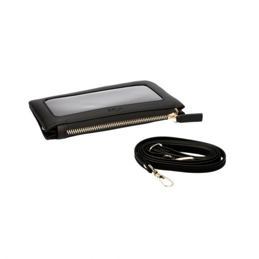 Ksix Bolso Horizontal con Ventana Lateral Negro