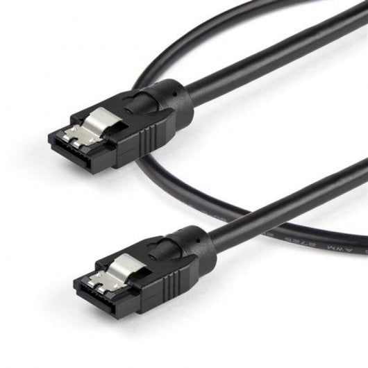 StarTech Cable SATA Redondeado Conectores con Pestillo 6Gbs 30cm