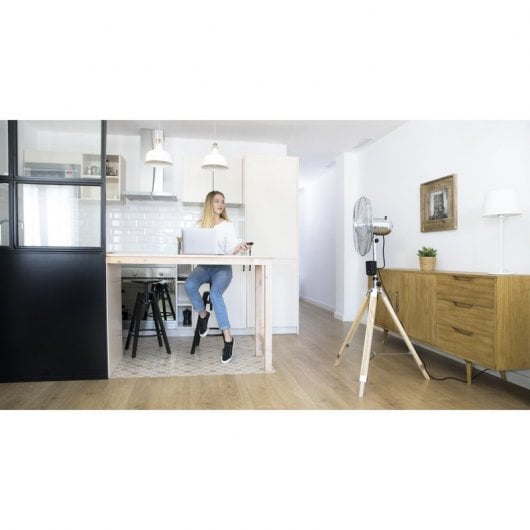 Cecotec ForceSilence 1600 Woody Smart Ventilador de Trípode 50W