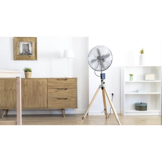Cecotec ForceSilence 1600 Woody Smart Ventilador de Trípode 50W