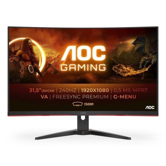 Monitor AOC C32G2ZE/BK 31,5" FullHD 240Hz VA Curved FreeSync Premium