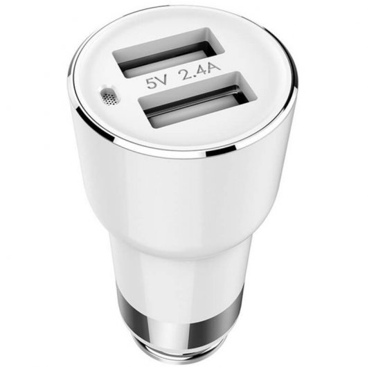 Roidmi 2S Cargador Coche 2.1A con Bluetooth Blanco