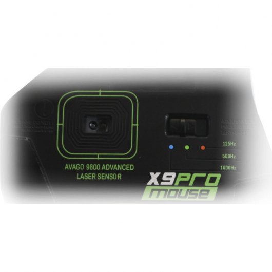 Keep Out X9PRO Ratón Gaming 8200 DPI Negro/Verde