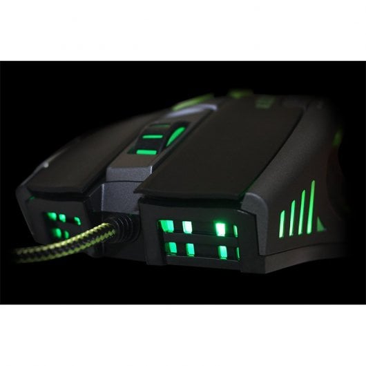 Keep Out X9PRO Ratón Gaming 8200 DPI Negro/Verde