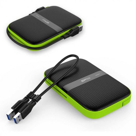 Silicon Power Armor A60 Externe Festplatte 4 TB 2.5" Micro-USB B 3.2 Gen 1 (3.1 Gen 1) Schwarz, Grün