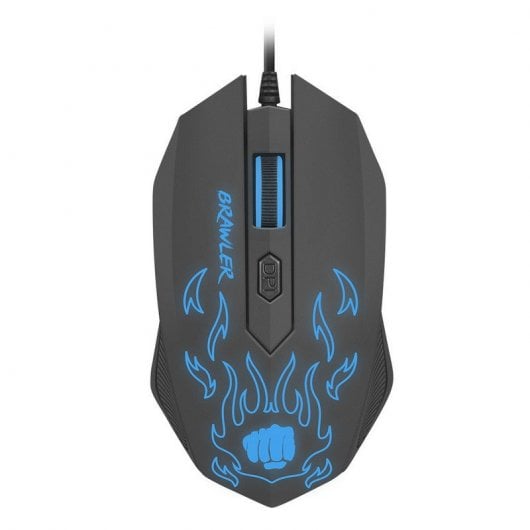 Fury Brawler Ratón Gaming 1600 DPI Negro