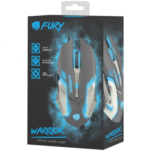 Fury Warrior Rato Gaming 3200 DPI Preto