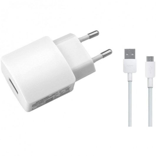 Huawei HW-050200E01W Cargador Original 5V/2A + Cable Micro USB 1m Blanco
