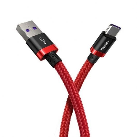 Baseus Cable USB Tipo-C QC3.0 40W 1m Rojo