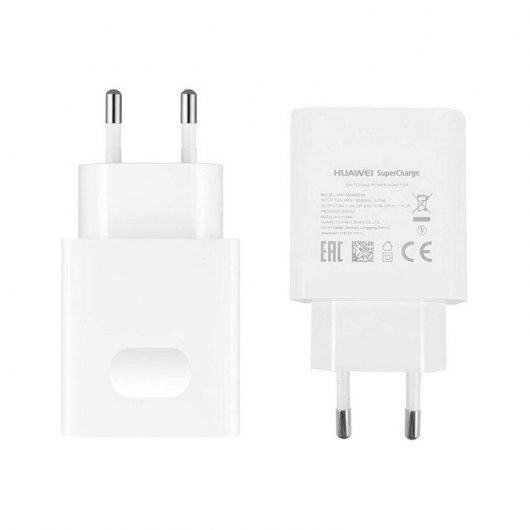 Huawei AP81 HW-050450E00 Cargador Original 5V/2A 5V/4.5A 22.5W + Cable USB Tipo-C 1m Blanco
