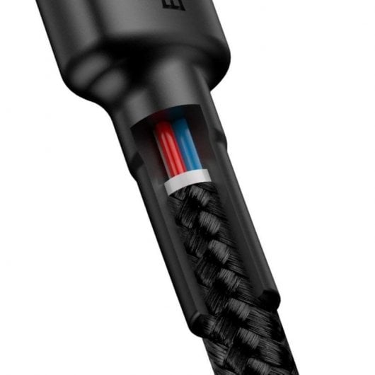 Baseus Cafule Cable USB Tipo-C a Tipo-C Carga Rápida 3.0 Power Delivery 2.0 60W 1m Negro
