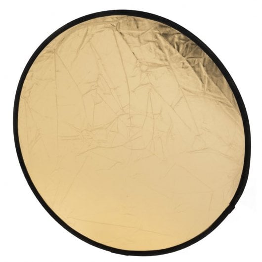 Bresser BR-TR5 Refletor Dobrável Redondo 2 em 1 80cm Ouro/Prateado
