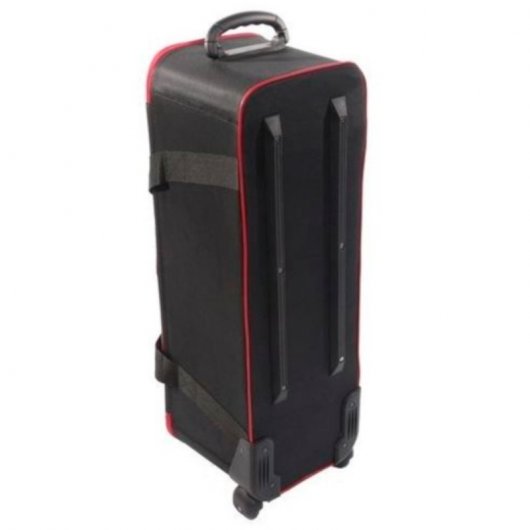 Bresser BR-B86 Maleta para Equipos de Estudio con Ruedas Negro/Rojo