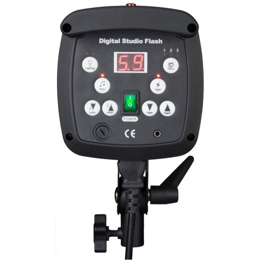 Bresser CD600 Pack 2 Flashes de Estudio 600W + Conjunto Nº1 Accesorios de Estudio