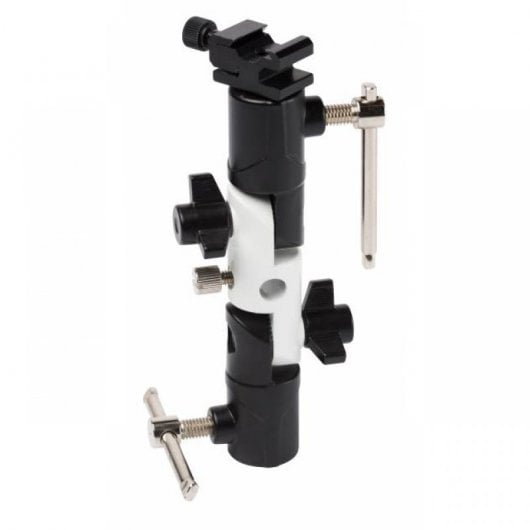 Bresser BR-29 Support Flash avec 2 Articulations et Connexion Parapluie