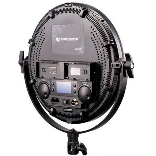 Bresser BR-S36B Panneau Lumineux LED Rond Bicolore 30cm