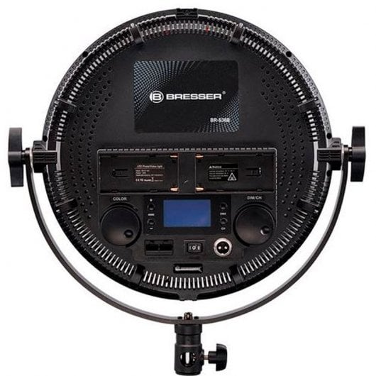 Bresser BR-S36B Panneau Lumineux LED Rond Bicolore 30cm