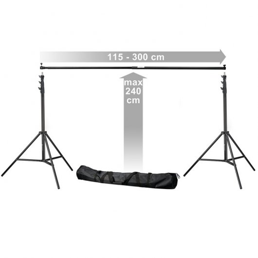Bresser BR-D24 Soporte de Fondo + Telón de Fondo Azul Croma 2.5x3m