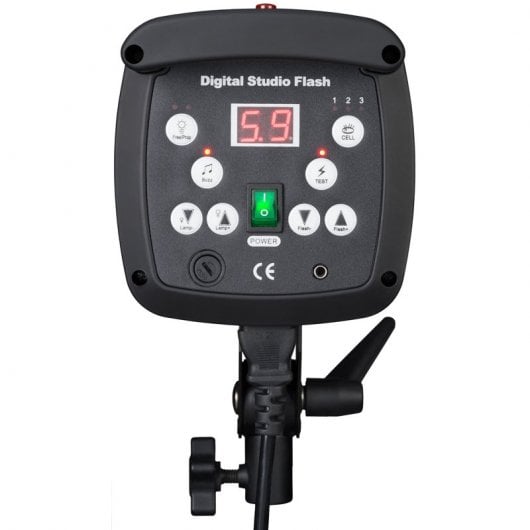 Bresser CD400 Pack 2 Flashes de Estúdio 400W + Conjunto N°4 Acessórios de Estúdio