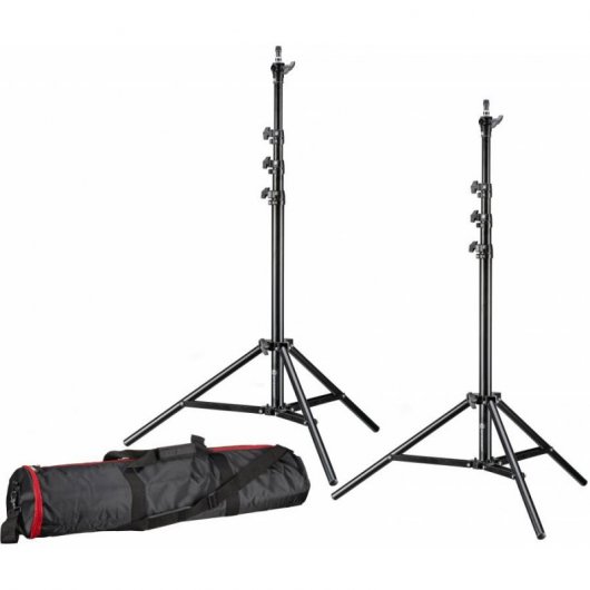 Bresser LS-900 Set de Iluminación Foto/Vídeo 2 Lámparas LED 54W + 2 Soportes