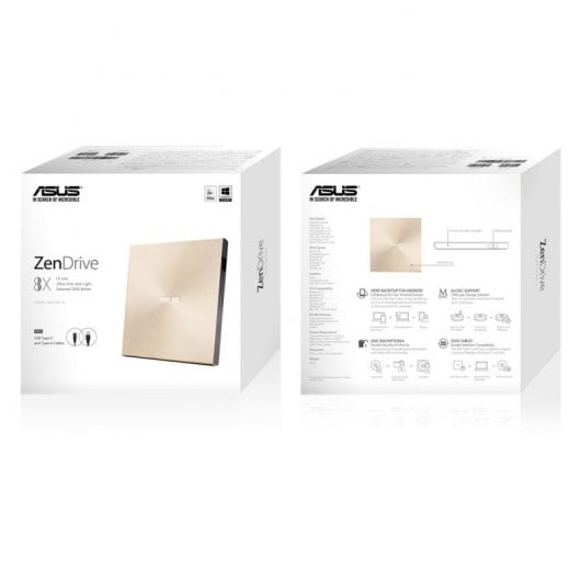 Asus ZenDrive U9M DVD±RW USB 2.0/USB-C Oro