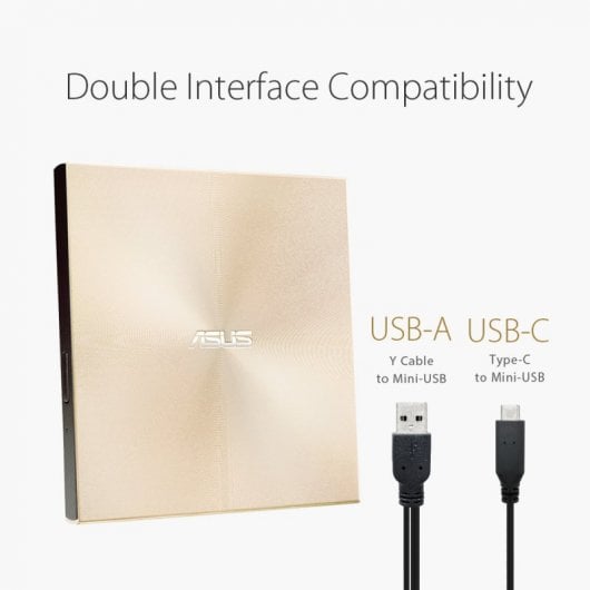 Asus ZenDrive U9M DVD±RW USB 2.0/USB-C Oro