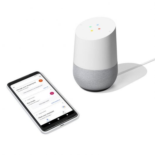 Pack Google Home Altavoz Inteligente + Philips Hue White Bombilla LED E27 9W Blanco Cálido