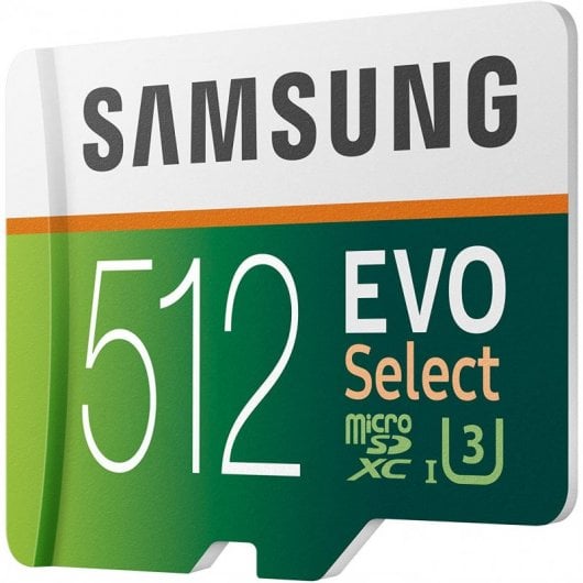 Carte mémoire MicroSDXC UHS-I U3 Samsung EVO Select 512 Go