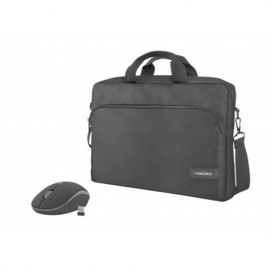 Natec Wallaroo Mala para Portáteis até 15.6" + Rato Sem Fios 1600DPI