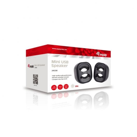 Equip Life Mini Colunas 2.0 USB 6W Preto
