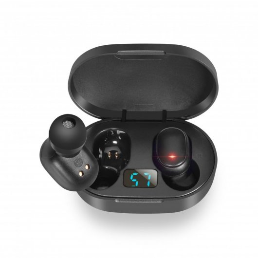 Imperii Panther Auriculares Inalámbricos con Base de Carga y Pantalla LCD Negro