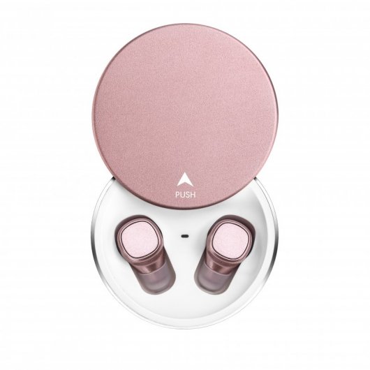 Imperii Lion Auriculares Inalámbricos con Base de Carga Rosa Dorado