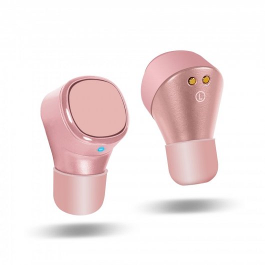 Imperii Lion Auriculares Inalámbricos con Base de Carga Rosa Dorado