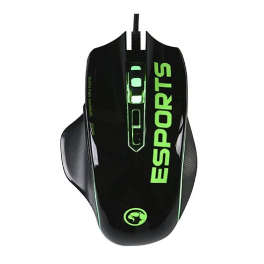 Mouse da gioco Scorpion G938 4000 DPI Nero/Verde