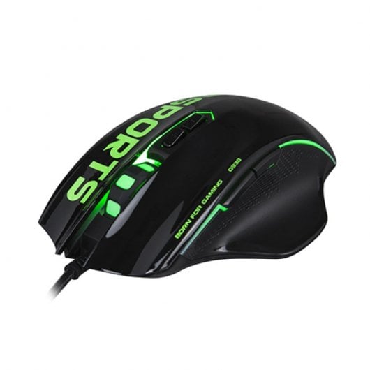 Mouse da gioco Scorpion G938 4000 DPI Nero/Verde