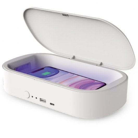 Tec-Health Esterilizador UV con Cargador Inalámbrico