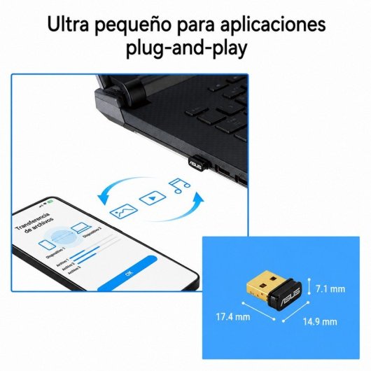 Adattatore USB Bluetooth 5.0 Asus USB-BT500