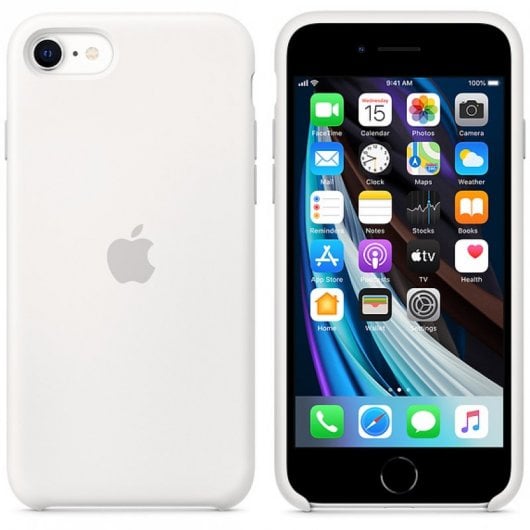 Apple Custodia in silicone per iPhone SE - Bianco
