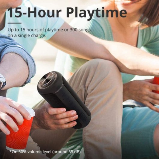 Tronsmart T6 Plus Upgraded Altavoz Bluetooth 40W Rojo