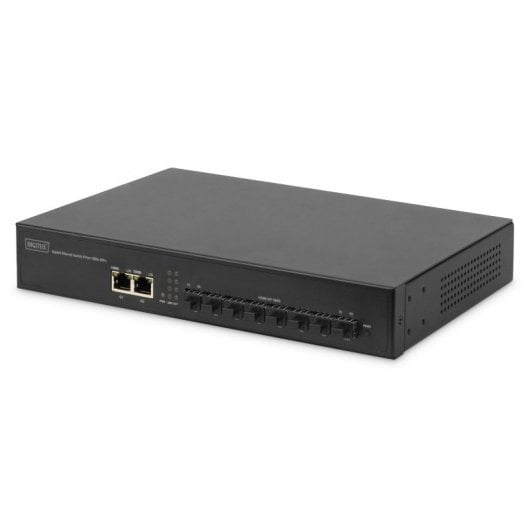 Digitus Switch Gigabit de Fibra Ótica 8 Portas SFP + 2 Portas RJ45 Uplink
