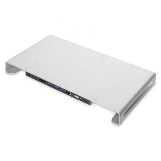 Digitus Soporte Monitor con Dockstation USB-C Aluminio