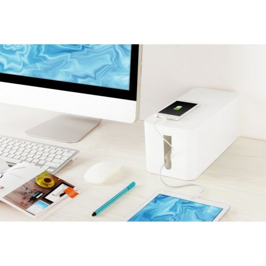 Digitus 505Q2Y Caja de Gestión de Cables L Blanca