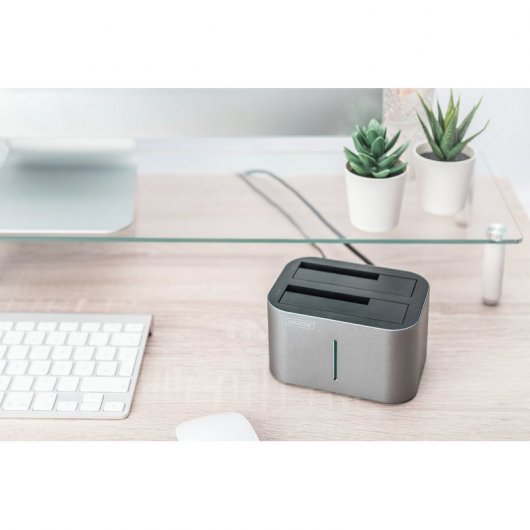 Digitus Estación de Conexión Dual de Unidad de Disco Duro SATA de 2.5/3.5" a USB 3.0