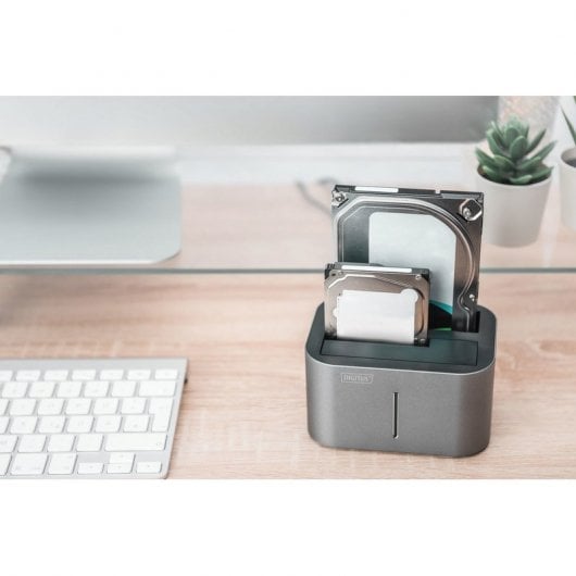 Digitus Estación de Conexión Dual de Unidad de Disco Duro SATA de 2.5/3.5" a USB 3.0