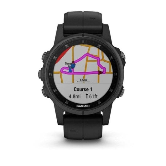 Garmin Fénix 5S Plus Zafiro Negro con Correa Negra