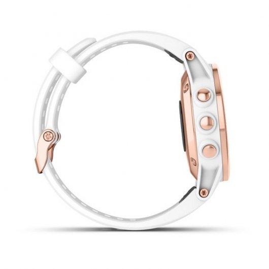 Garmin Fénix 5S Plus Zafiro Oro Rosa con Correa Blanca