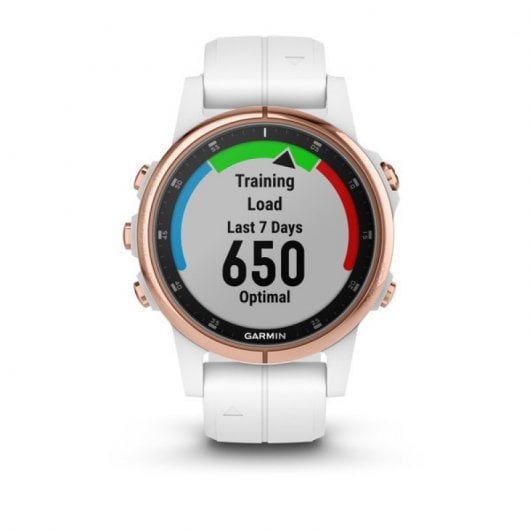 Garmin Fénix 5S Plus Zafiro Oro Rosa con Correa Blanca