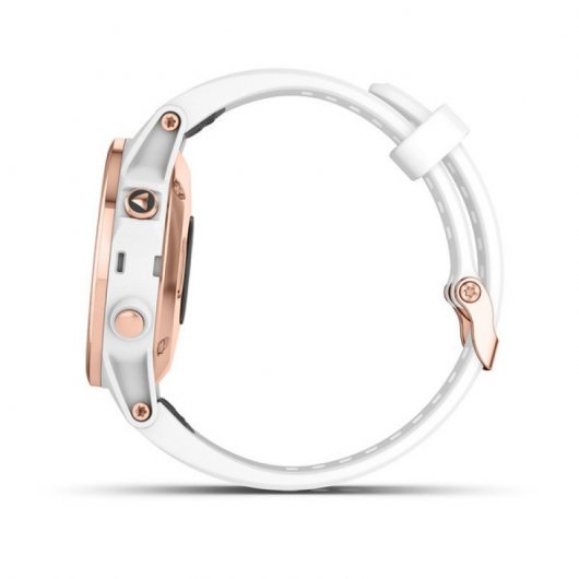 Garmin Fénix 5S Plus Zafiro Oro Rosa con Correa Blanca