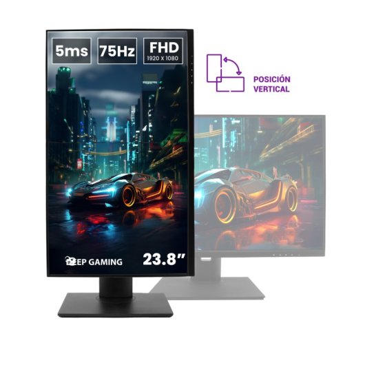 CoolBox Deep Gaming AMD Ryzen 5 5600G/16GB/1TB SSD + Monitor 24" Regulable + Setup Gamer
